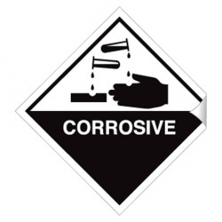 Corrosive 100 x 100mm Sticker