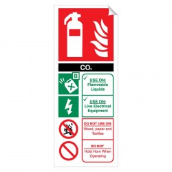 CO2 (Carbon Dioxide) 250 x 100mm Sticker