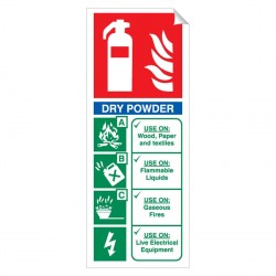Dry Powder 250 x 100mm Sticker