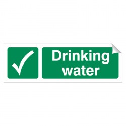 Drinking Water 120 x 360mm Sticker