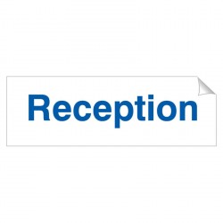 Reception 120 x 360mm Sticker