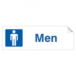 Men 120 x 360mm Sticker