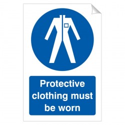 Protective Clothing Must Be Worn 240 x 360 Sticker