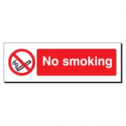 No Smoking 120 x 360mm Sign