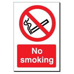 No Smoking 240 x 360mm Sign