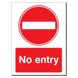 No Entry 480 x 350 mm Sign
