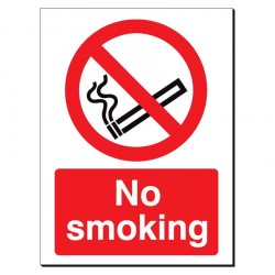 No Smoking 480 x 350mm Sign