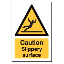 Caution Slippery Surface 240 x 360mm Sign