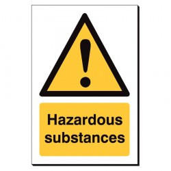 Hazardous Substances 240 x 360mm Sign
