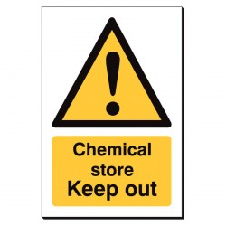 Chemical Store Keep Out 240 x 360mm Sign