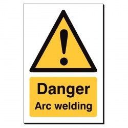 Warning Arc Welding 240 x 360mm Sign