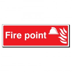 Fire Point 120 x 360mm Sign