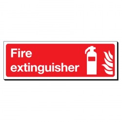 Fire Extinguisher 120 x 360mm Sign