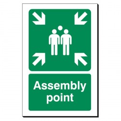 Assembly Point 240 x 360mm Sign