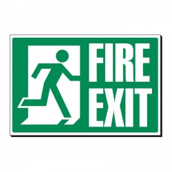 Fire Exit 240 x 360mm Sign