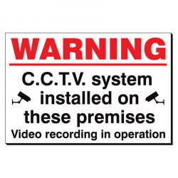 Warning CCTV In Operation 240 x 360mm Sign
