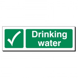 Drinking Water 120 x 360mm Sign