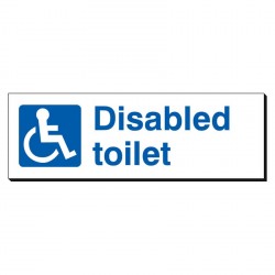 Disabled Toilet 120 x 360mm Sign