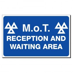 MOT Waiting Area 300 x 480mm Sign