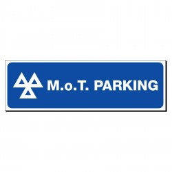 MOT Parking 150 x 480mm Sign
