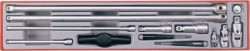 TENG TOOLS 1/4", 3/8" & 1/2" Drive Socket Accessories Set