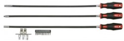 KS TOOLS 'ERGOTORQUE&reg;' Extra Long Flexible Screwdriver Set