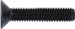 Black Socket Screws, Countersunk - Metric