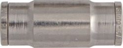 Brass Push-Fit Tube Couplings - Straight, Metric