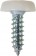 Number Plate Fasteners - Self-Tappers with Plastic Head 
