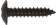 'Everyday' ESSENTIALS Self-Tapping Screws Flanged Head - Pozi Black