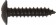 'Everyday' ESSENTIALS Self-Tapping Screws Flanged Head - Pozi Black