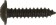 Self-Tapping Screws Flanged Head - TORX&reg; Black