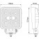 LED Work Lamp - 4" Square