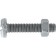 Machine Screws with Nuts, Pan Head, Slotted - Metric