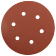 ABRACS Hook & Loop Discs - 6 Holes