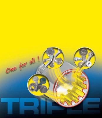 17 pcs Clear 4042146107812 SK Hand Tool KS Tools 3/8+1/2 TRIPLEplus Go Through Socket Set