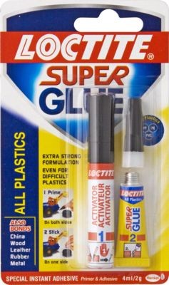 Loctite super glue store all plastics