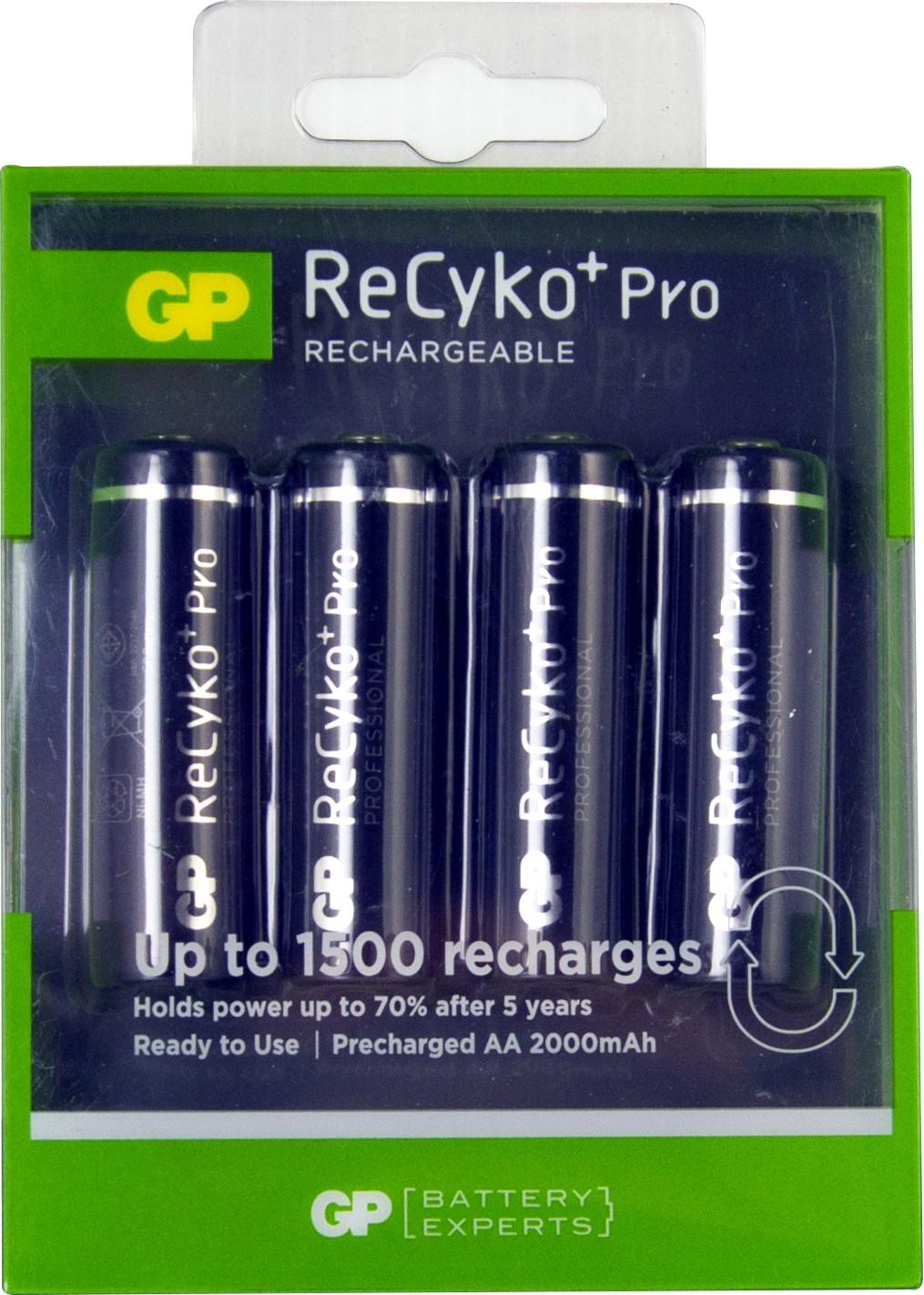 GP ReCyko+ NiMH Rechargeable Batteries