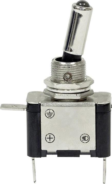 12V LED Metal Toggle Switch - On/Off