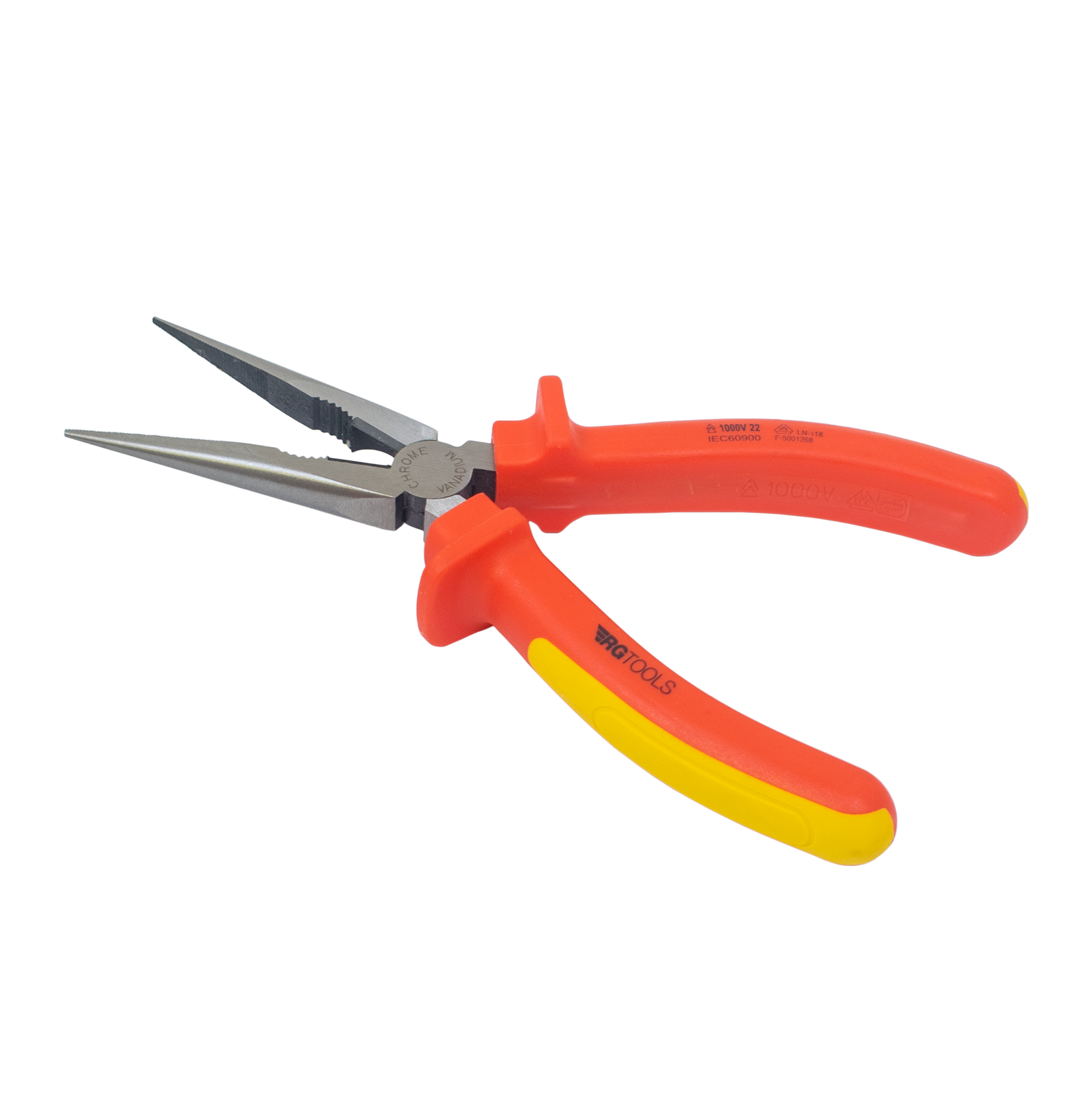 RG TOOLS VDE Long Nose Pliers 8"