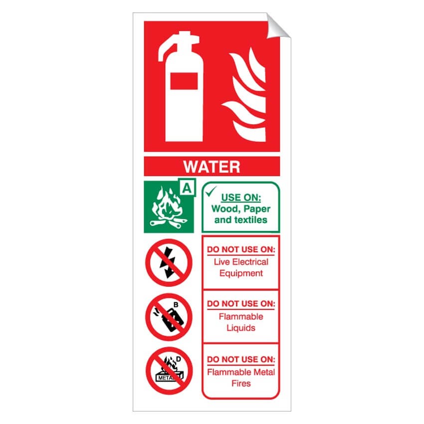 Water 300 x 100mm Sticker