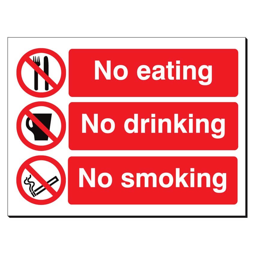 No Eating Drinking Smoking 480 X 350mm Sign no-eating-drinking-smoking-480-x-350mm-sign