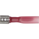 Red Heat Shrink Terminals, Adhesive Lined - Push-on Females