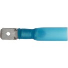 Blue Heat Shrink Terminals, Adhesive Lined - Push-on Males