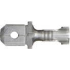 Non-Insulated Terminals Push-on Males - 6.3 mm Zinc