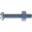 Machine Screws with Nuts, Round Head, Slotted - BA