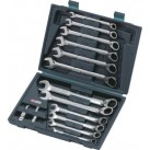 KS TOOLS 'GEARplus®' Reversible Ratchet Combination Spanner Set with Adaptors