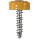 'Everyday' ESSENTIALS Number Plate Fasteners - Self-Tappers with Hinged Caps 