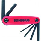 BONDHUS Hex Driver Fold Up Set - Metric Set