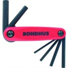 BONDHUS Hex Driver Fold Up Set - Metric Set